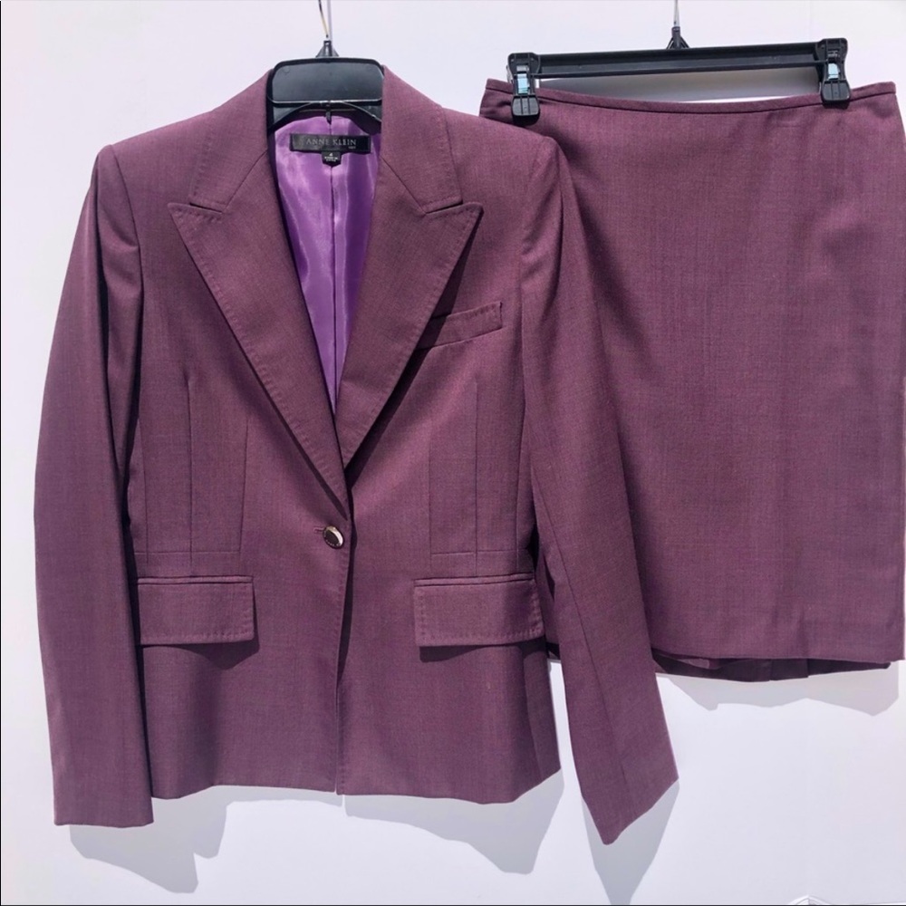 Anne Klein 2 piece Purple Skirt Suit | Size 4